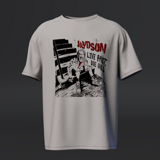 Camiseta Live Fast Die Old Capa Branca